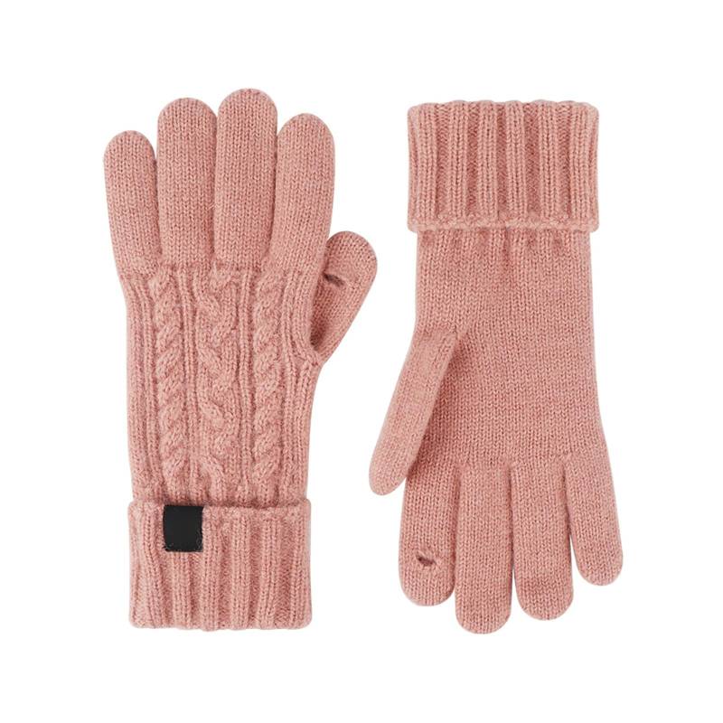 IQYU Armstulpen Schwarz Weiß für Damen, kaltes Wetter, Winterhandschuhe, Damen, warme Strickhandschuhe Braut Accessoires Winter (Pink, A) von IQYU