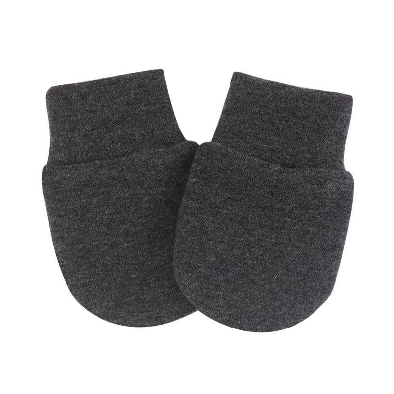 IQYU Baumwolle, keine Baby-Kratzhandschuhe für, Monate, Säuglingshandschuhe, Baby-Handschuhe für, für 06, Unisex-Handschuhe für Nikolausgeschenk Für Erwachsene (Dark Gray, One Size) von IQYU