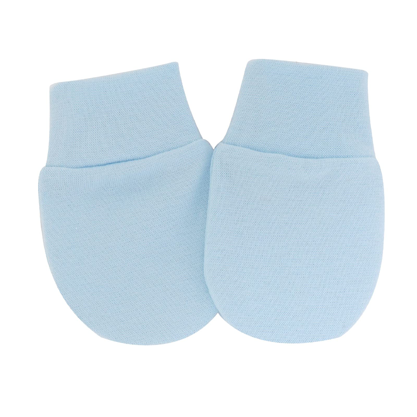 IQYU Baumwolle, keine Baby-Kratzhandschuhe für, Monate, Säuglingshandschuhe, Baby-Handschuhe für, für 06, Unisex-Handschuhe für Nikolausgeschenk Für Erwachsene (Sky Blue, One Size) von IQYU