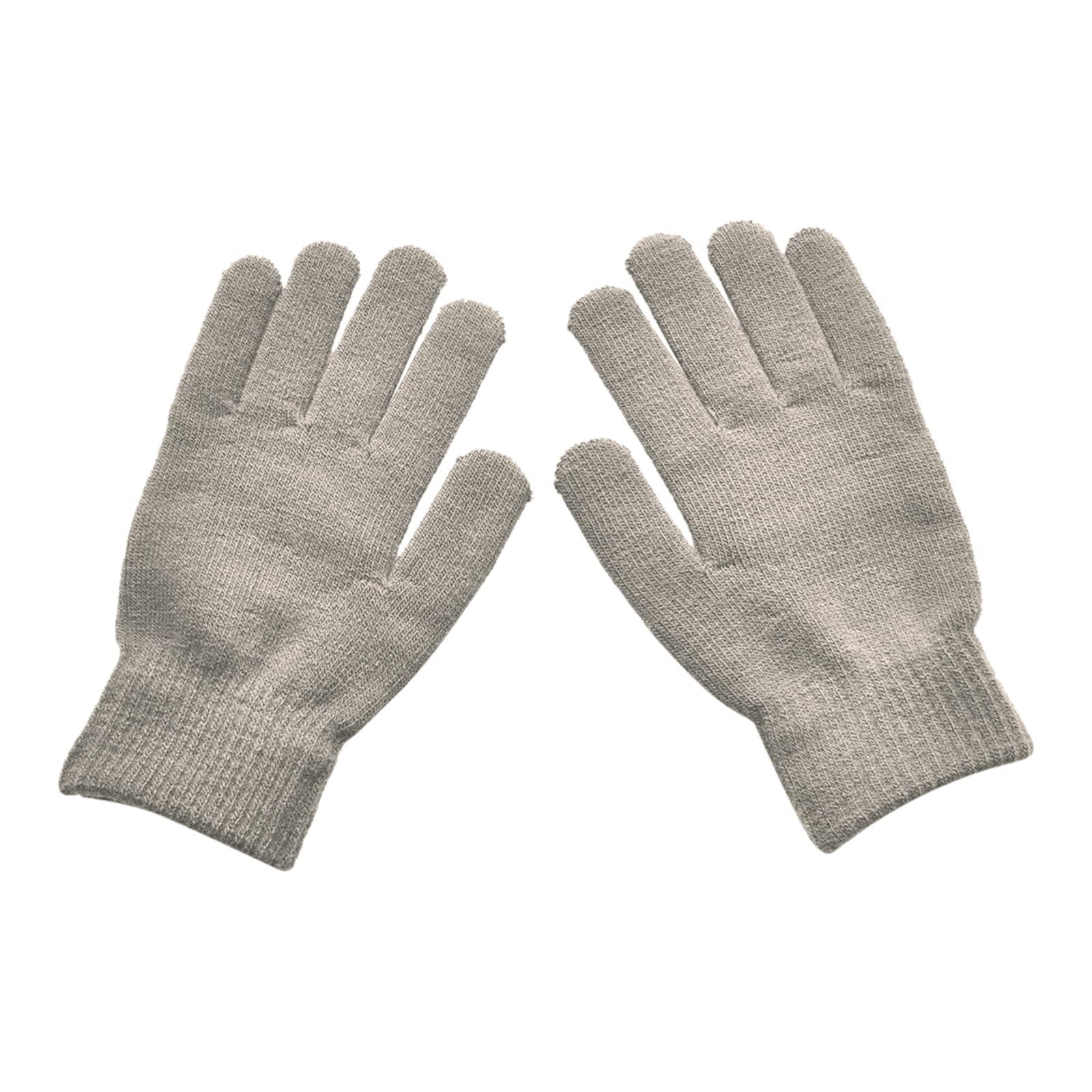 IQYU Damen-Winter- und Herren-Kaltfarben-Radsport-Strick- und -Handschuhe Warme feste Handschuhe Warme Handschuhe Damen Winter (Khaki, One Size) von IQYU