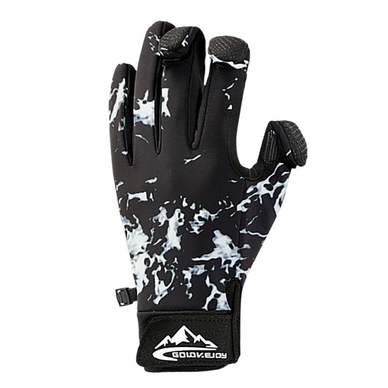 IQYU Handschuhe Ohne Finger Damen Spitze warme wasserdichte Snowboard-Winddichte warme Handschuhe im Winter Weiße Seidenhandschuhe (G, M) von IQYU