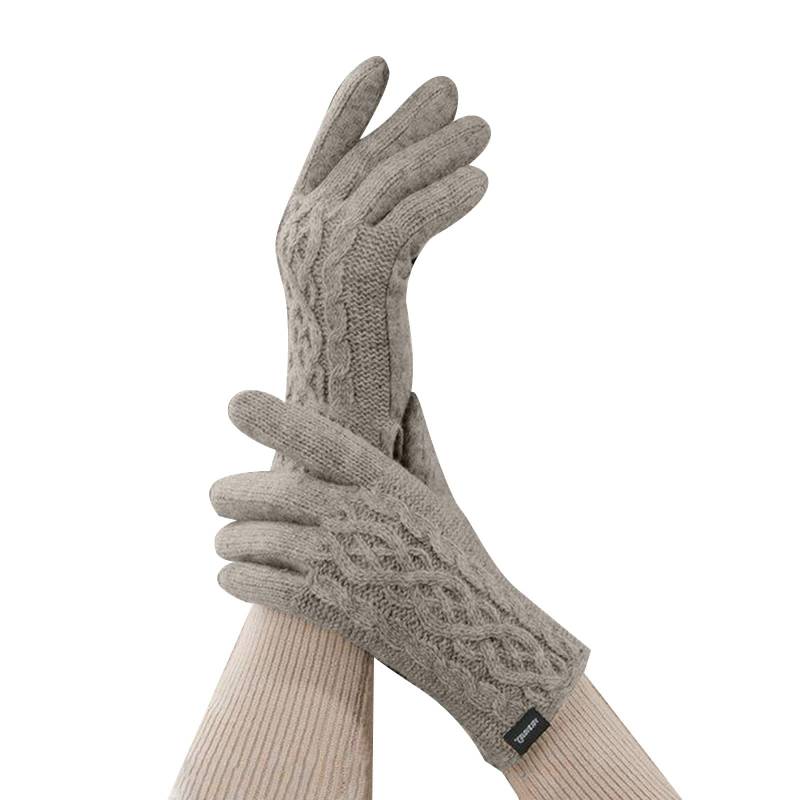 IQYU Herren Lack Kleidung verlängerte Handgelenksstrickhandschuhe aus gebratenem Dough mit stereoskopischem Bildschirm im Winter Nylon Catsuit (D, One Size) von IQYU