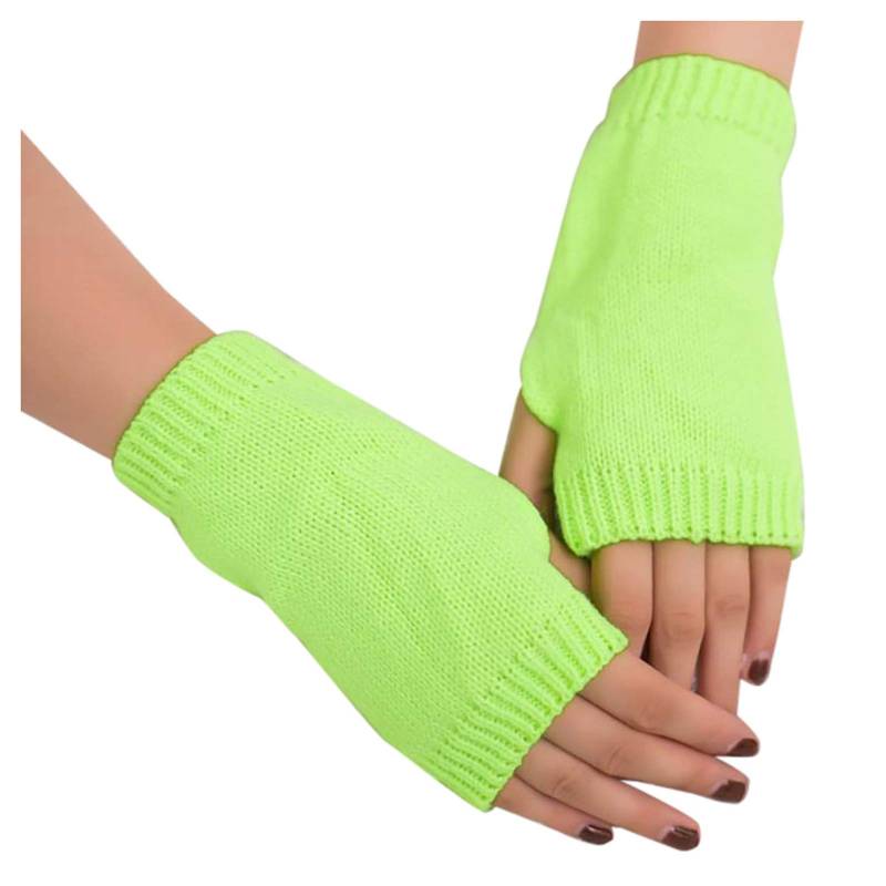 IQYU Kostüm Teufel Damen Kleid Frauen Winter warme Handschuhe mitten halten weiche Ärmelhandschuh Haarschmuck Schwarz Braut (Mint Green, One Size) von IQYU