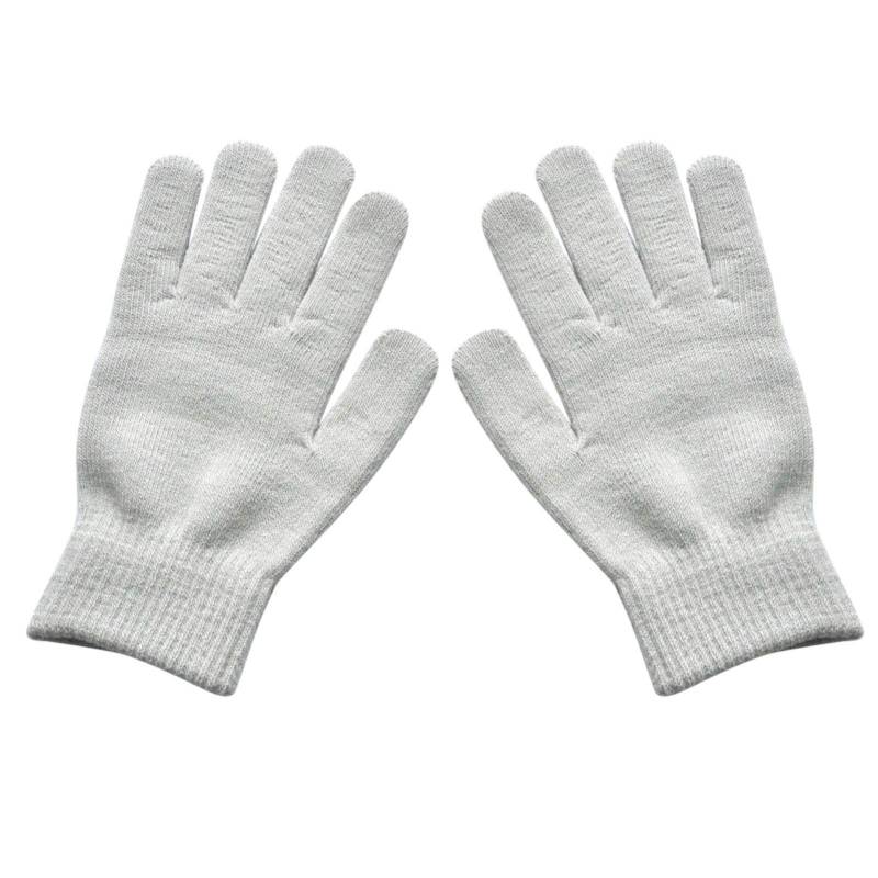 IQYU Lange Handschuhe Schwarz Handschuhe Winter-Woll- und Strickhandschuh für Frauen Spitzen Handschuhe (D, One Size) von IQYU