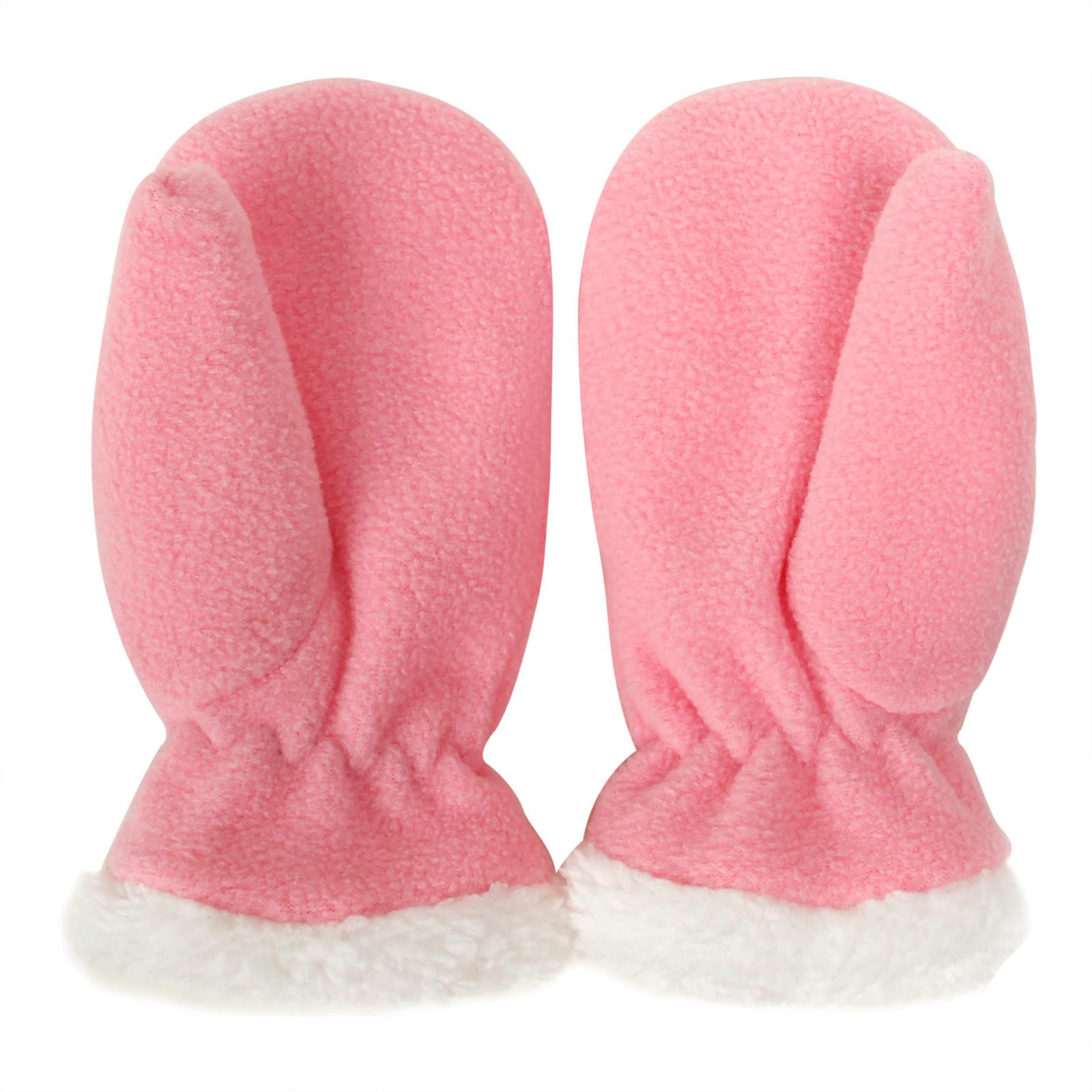 IQYU Latex Strümpfe Reißverschluss Schnee Winter Kleinkind warm für Baby 14 Handschuhe Schnee Fäustlinge Handschuhe Netzhandschuhe Schwarz Fingerlos (Pink, L) von IQYU