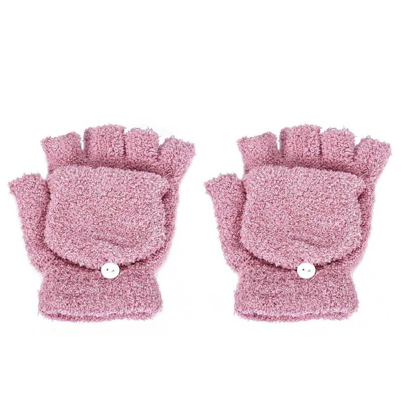 IQYU Lederhandschuhe Damen Weich die Ihr Handgelenk warm halten Handschuhe Autofahren Damen (Pink, One Size) von IQYU