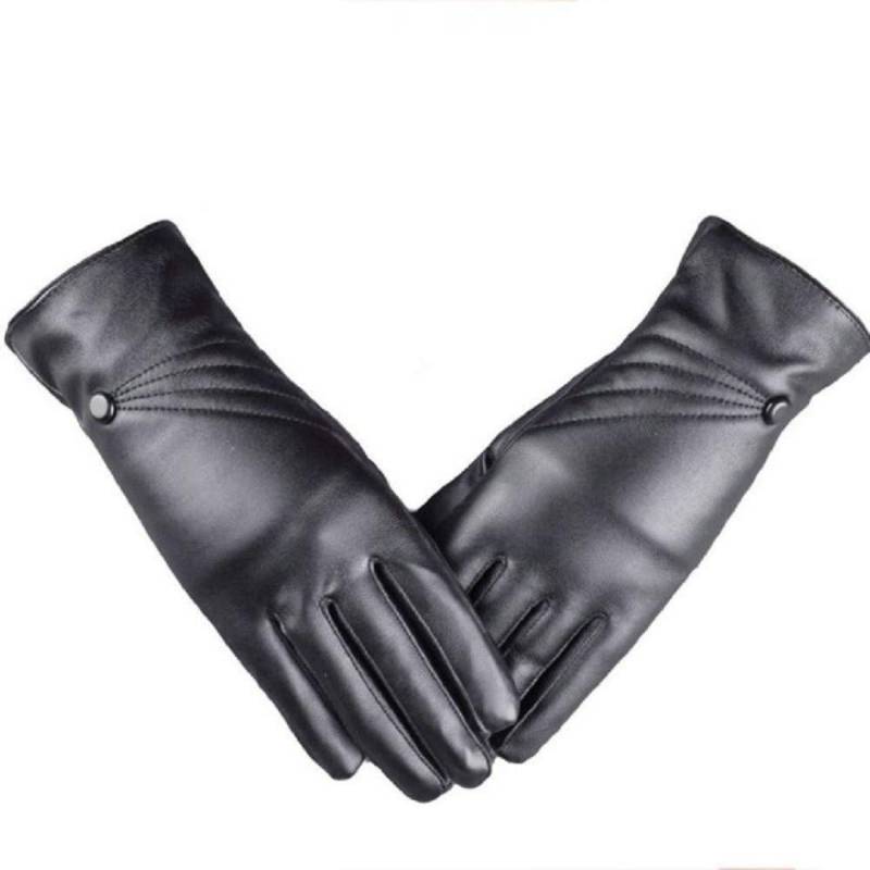 IQYU Neoprenhandschuhe Damen Winter Warme Super Winter Mädchen Handschuhe Damen Handschuhe Spitze (Black, One Size) von IQYU