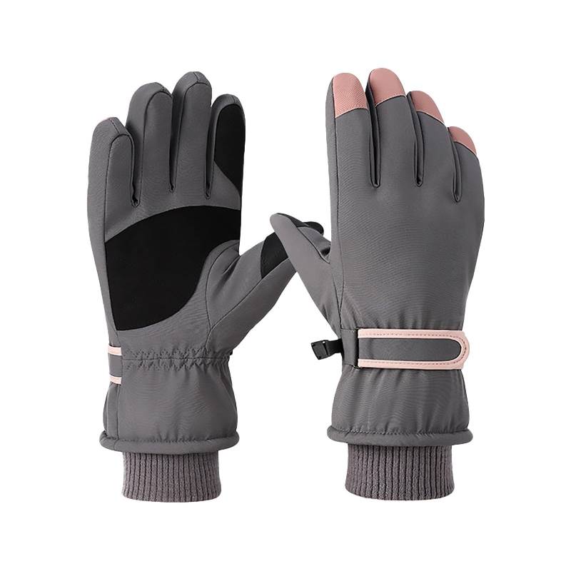 IQYU Netzhandschuhe Schwarz Damen warme Winter-Schneehandschuhe für kaltes Wetter, passend für Männer und Frauen Damenhandschuhe Warm Gefüttert Wasserdicht (GY2, One Size) von IQYU