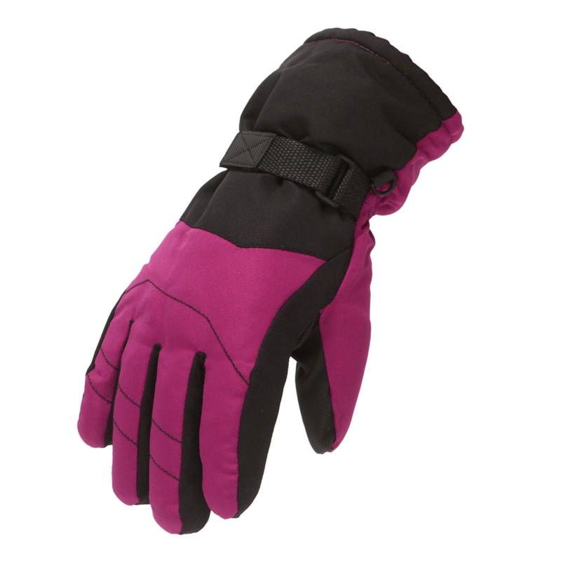 IQYU Sexspielzeug Set Für Extrem Skifahren Handvolle Outdoor-Sport Herren Winterhandschuhe Gefüttert (Hot Pink, L) von IQYU