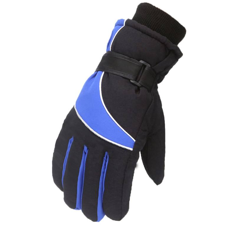 IQYU Weiße Handschuhe Damen Erwachsene Männer Frauen Schnee Skating Snowboarding Winddicht Warme Langlebige Feste Skihandschuhe Damen Handstulpen (Blue, One Size) von IQYU