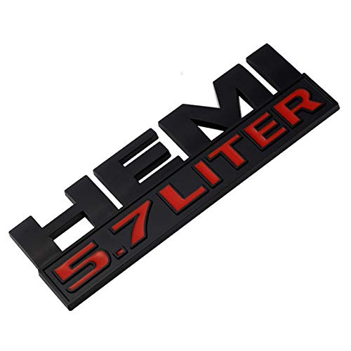 3D-Metall-Autologo, 5,7 l, 6,4 l, Hemi-Auto-Hunk-Logo for alle Autos, 300, 300C, Performance-Logo, dekorative Aufkleber, Aufkleber, Zubehör(4) von IRETGyz