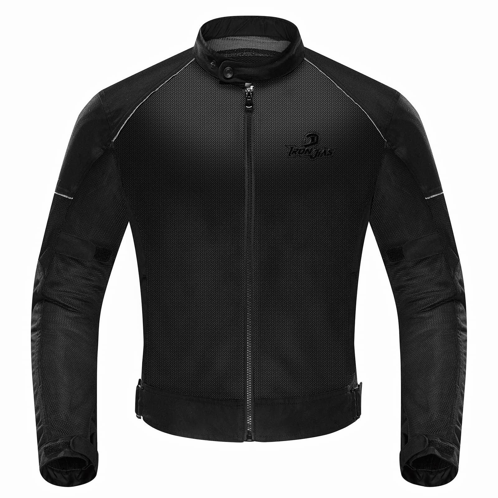 IRON JIA’S Motorradjacke Herren Abnehmbare Zertifizierte Motorradprotektoren Sommer Reiten Mesh atmungsaktiv komfortabel Herren Biker Jacke Schwarz-L von IRON JIA'S