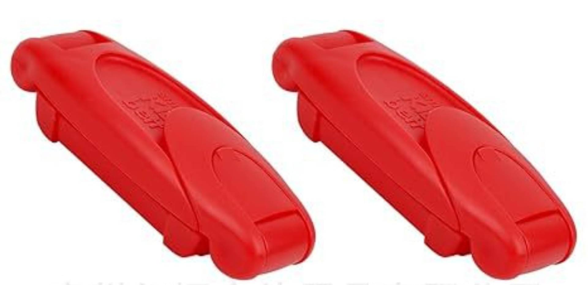 ISKIP 2Pcs Auto Sicherheitsgurt Clips, Sicherheitsgurt Versteller für erhöhte Sicherheit, Universal Schulter Nackengurt Positionierer für Kinder (Rot) von ISKIP