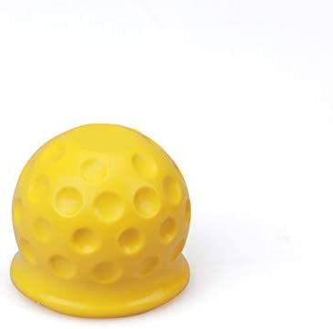 ISKIP Universal 50mm Trailer Gummi Abschleppstange Ball Abdeckung, weiche Anhängevorrichtung Abdeckung schützen für LKW Anhänger Wohnwagen RV Auto (Gelb) von ISKIP