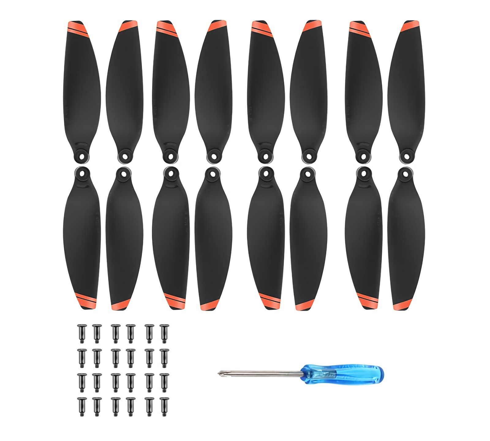 DJI Mavic Mini 2 Propeller, 16 Pcs DJI Mini 2 Propeller Ersatzklingen, DJI Mini SE Zubehör für Drohne, Ersatzpropeller, geringes Gewicht, geräuscharm, stabiles Flugdrohnenzubehör von ISOI