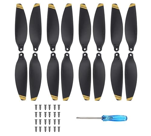 Mavic Mini Propeller, 16 Pcs Mavic Mini Propeller Ersatzklingen, Mavic Mini Zubehör für Drohne, Ersatzpropeller, geringes Gewicht, geräuscharm, stabiles Flugdrohnenzubehör von ISOI