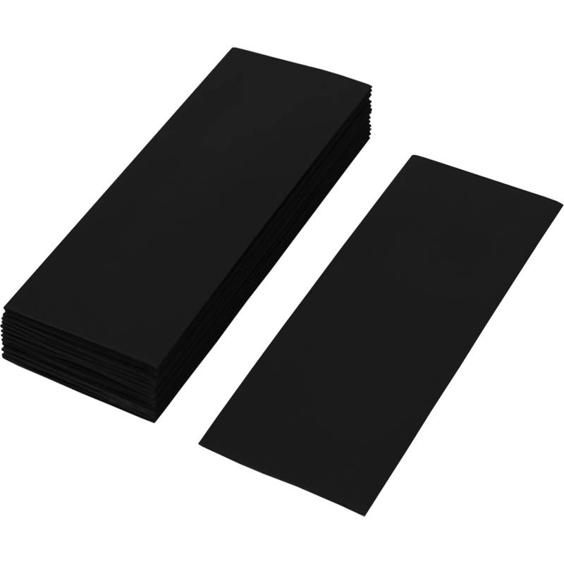 ISOLATECH 100 Stk PVC Schrumpfschlauch geschnittene 72mm Stücke schwarz ohne Kleber Flachmaß 30mm (Ø19,1mm) Schrumpfverhältnis 2:1 zum Isolieren von 18650 Akku Batterien unbeschriftet (Ø19,1mm 72mm) von ISOLATECH