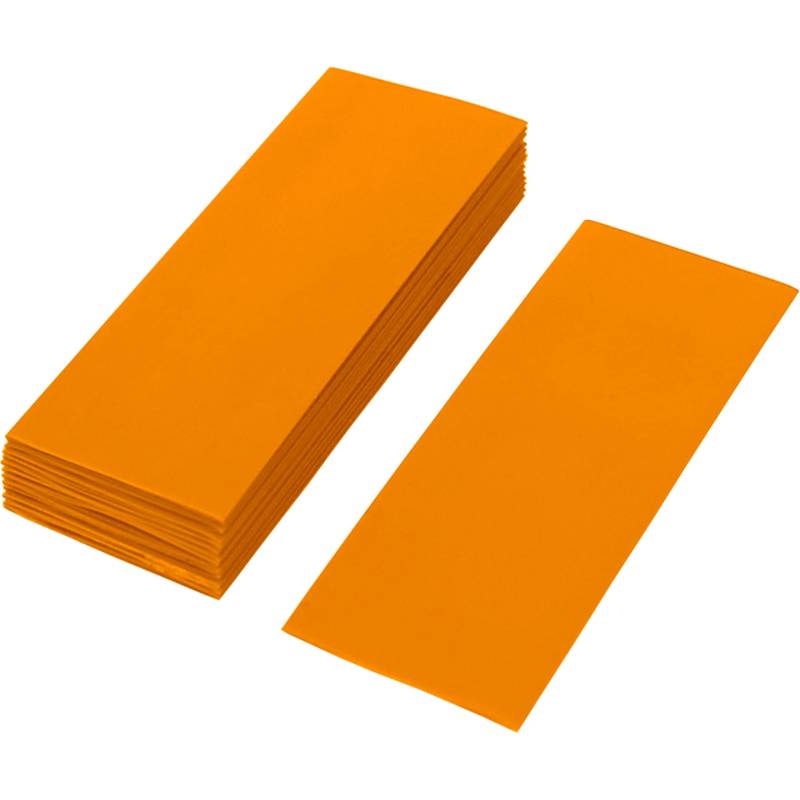 ISOLATECH 20 Stk PVC Schrumpfschlauch geschnittene 72mm Stücke orange ohne Kleber Flachmaß 30mm (Ø19,1mm) Schrumpfverhältnis 2:1 zum Isolieren von 18650 Akku Batterien unbeschriftet (Ø19,1mm 72mm) von ISOLATECH