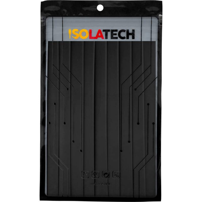 ISOLATECH Schrumpfschlauch Set 3:1 mit Kleber unbeschriftet Set Schwarze viele Größen Ø10mm 1,8 Meter in 9Stk x 20cm von ISOLATECH