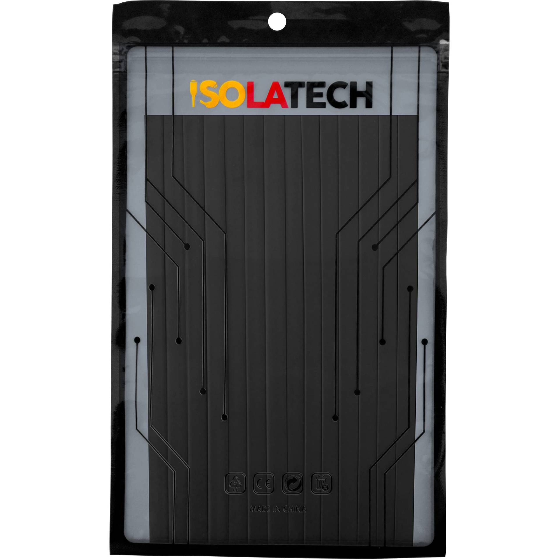 ISOLATECH Schrumpfschlauch Set 3:1 ohne Kleber unbeschriftet Schwarz Set viele Größen Ø9mm 2,8 Meter in 14Stk x 20cm von ISOLATECH