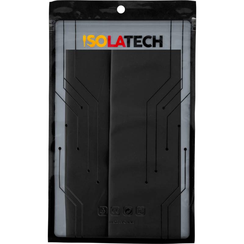 ISOLATECH Schrumpfschlauch Set 3:1 ohne Kleber unbeschriftet Schwarz Set viele Größen Ø9mm 2,8 Meter in 14Stk x 20cm von ISOLATECH