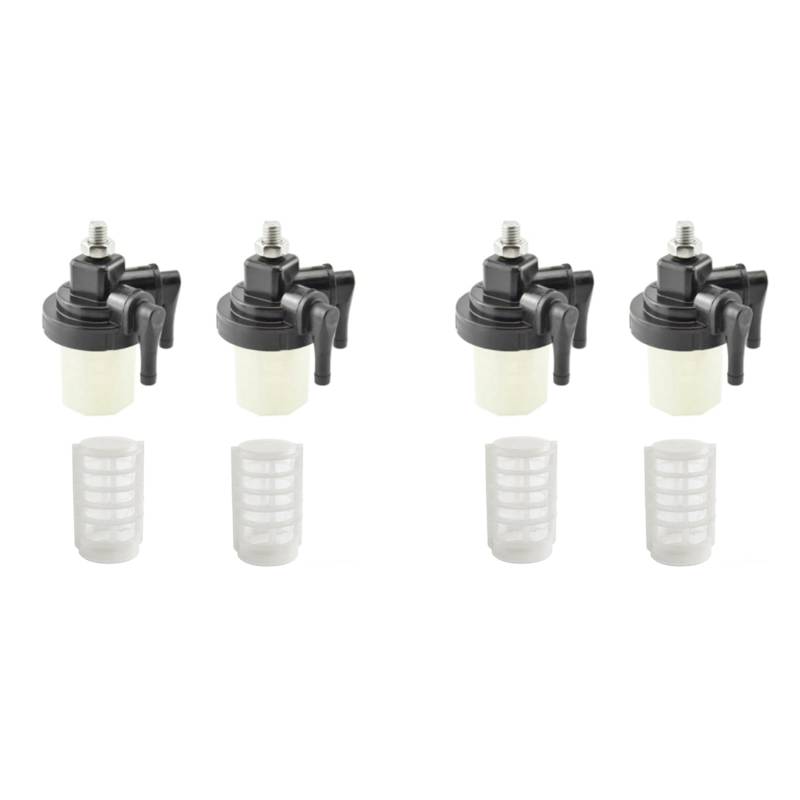 ISTOVO 4 Sets Kraftstoff Filter für AußEnborder Boot Motor Wasser Abscheider 9,9 PS 15 PS 20 PS 25 PS 30 PS 40 PS 61N-24560-00 von ISTOVO