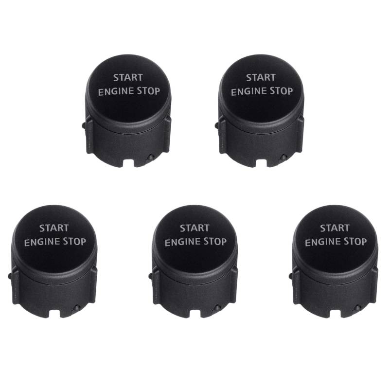 ISTOVO 5X Start Stopp Motor Schalter Druck Knopf Abdeckung für Sport Edition 2010-2013 4 2010-16 Schwarz von ISTOVO