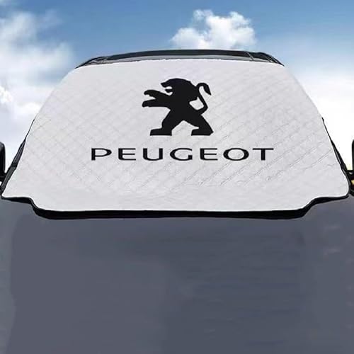 ISTOVO Auto Frontscheibenabdeckung für Peugeot Rifter 2018-2023, Windschutzscheiben Autoabdeckung Auto Scheibenabdeckung Frostschutz Ultra-Dick Gegen Schnee Schutzabdeckung Autozubehör von ISTOVO