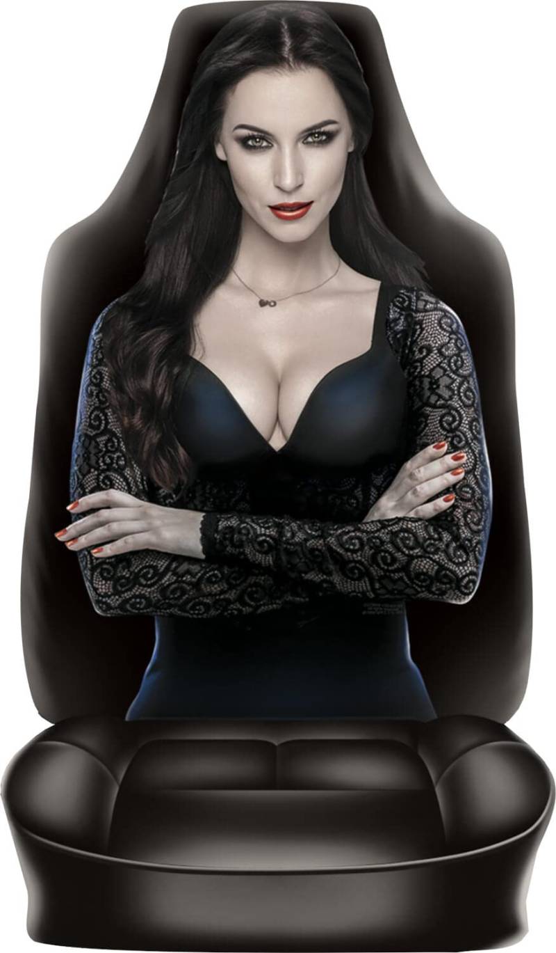 Itati witziger Auto Sitzbezug - Geschenk zum Geburtstag Weihnachten Mann Männer Geschenkartikel (Dark Lady) von Itati