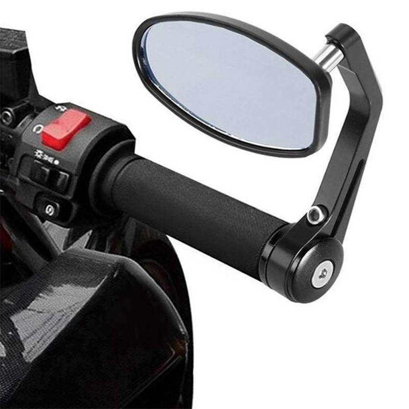 Motorradrückspiegel Universal Lenkerendenspiegel Motorrad Rückspiegel 360°Drehbar Seitenspiegel Faltbar Lenkerspiegel Lenker Glasspiegel Fahrrad Drehspiegel Chopper Scooter Fahrsicherheitsspiegel von ITODA