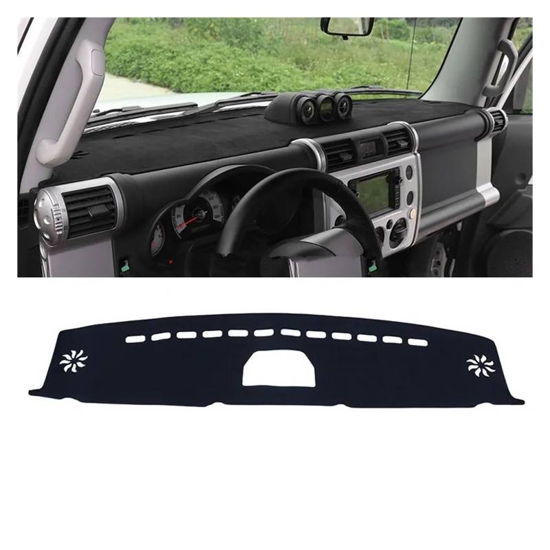 Auto Armaturenbrett Abdeckungsmatte Für Toyota Fj Für Cruiser Armaturenbrettmatte Auto Armaturenbrett Abdeckungen Matte Beschattung Pad Sonnenschutz Pad Staub Pad Innenausstattung Dash Ma(Flannel with von IUKMR