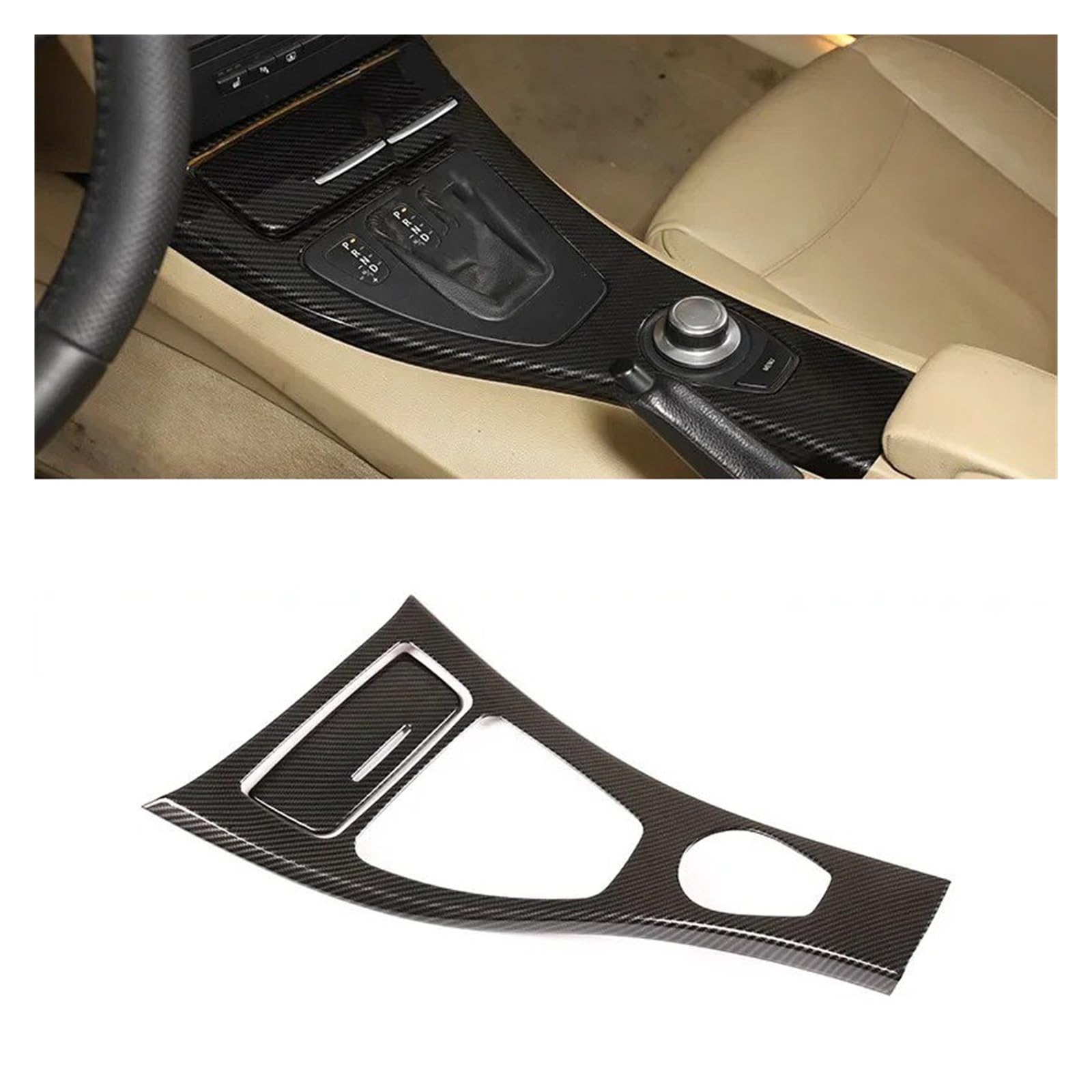 Auto Interieur Zubehör Für 3er E90 E92 E93 2005-2012 Autokonsole Getriebe Panel Rahmen Abdeckung Aufkleber Autozubehör Auto Innenraum(A) von IUKMR