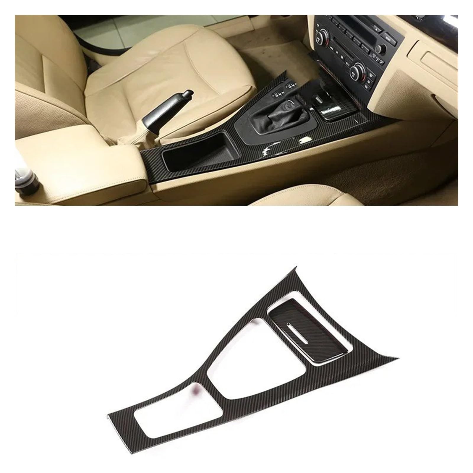 Auto Interieur Zubehör Für 3er E90 E92 E93 2005-2012 Autokonsole Getriebe Panel Rahmen Abdeckung Aufkleber Autozubehör Auto Innenraum(C) von IUKMR