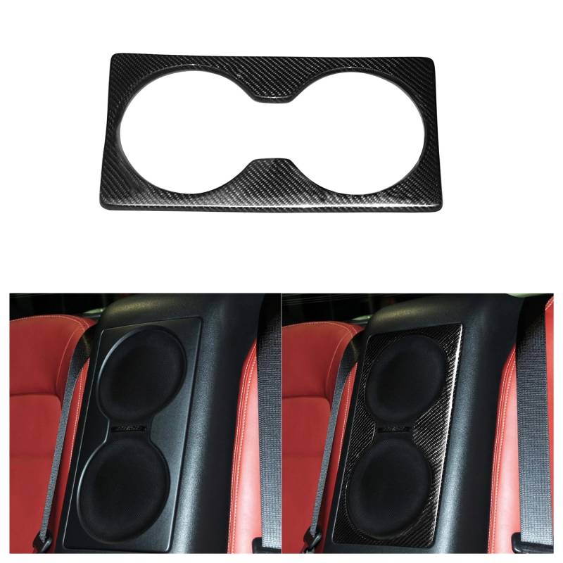 Auto Interieur Zubehör Für Nissan Für GTR R35 2008-2016 Kohlefaser-Autoinnenraum Autoseitenkotflügel Fin Vent Emblem Dekorative Abdeckung Körper Kit Auto Innenraum(K) von IUKMR