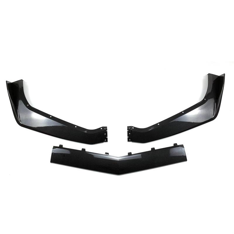 Frontspoiler Für Chevrolet Für Corvette C7 Für Zr1 Stoßstange 2014-2019 Auto Front Stoßstange Lip Spoiler Unteren Körper Kit Auto Zubehör Front Spoiler Lippe(Carbon Look) von IUKMR