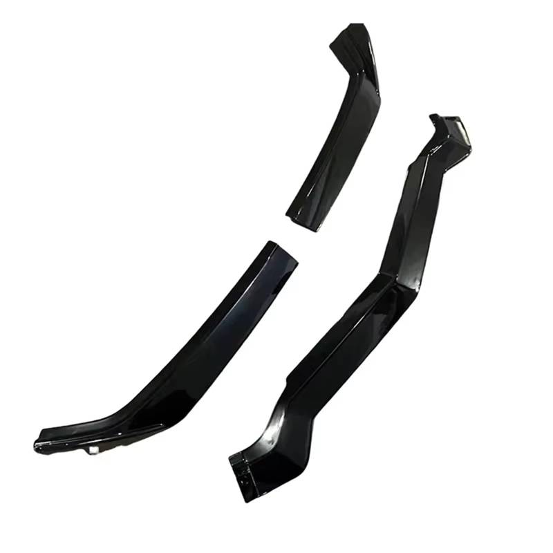 Frontspoiler Für Chevrolet Für Corvette C8 Z51 Für STG 2 Tür 2020-2024 Auto Front Lip Spoiler Glänzend Schwarz Styling Body Kit Front Spoiler Lippe von IUKMR