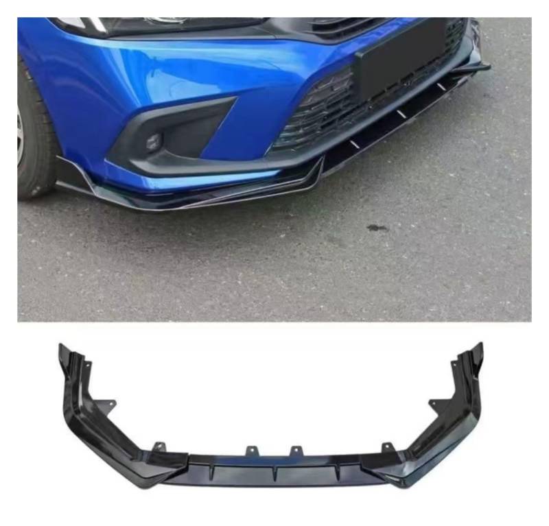 Frontspoiler Für Civic 11th 2022 Frontschürze Lippe Spoiler Splitter Frontschürze Lippe Auto Spoiler Front Spoiler Lippe(Bright Black) von IUKMR