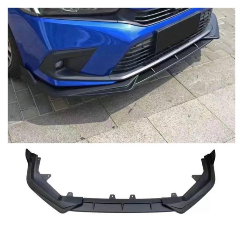 Frontspoiler Für Civic 11th 2022 Frontschürze Lippe Spoiler Splitter Frontschürze Lippe Auto Spoiler Front Spoiler Lippe(Matte Black) von IUKMR