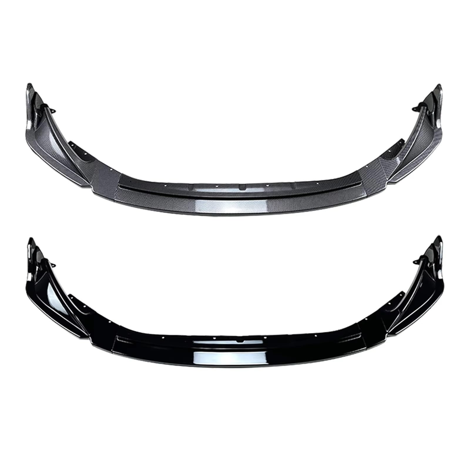 Frontspoiler Für M3 G80 M4 G82 Frontspoilerlippe 2021-2023 Carbonfaser-Look/Schwarz Glänzend Auto-Unterteiler-Lippenschutz-Kit Front Spoiler Lippe(Carbon Fiber) von IUKMR