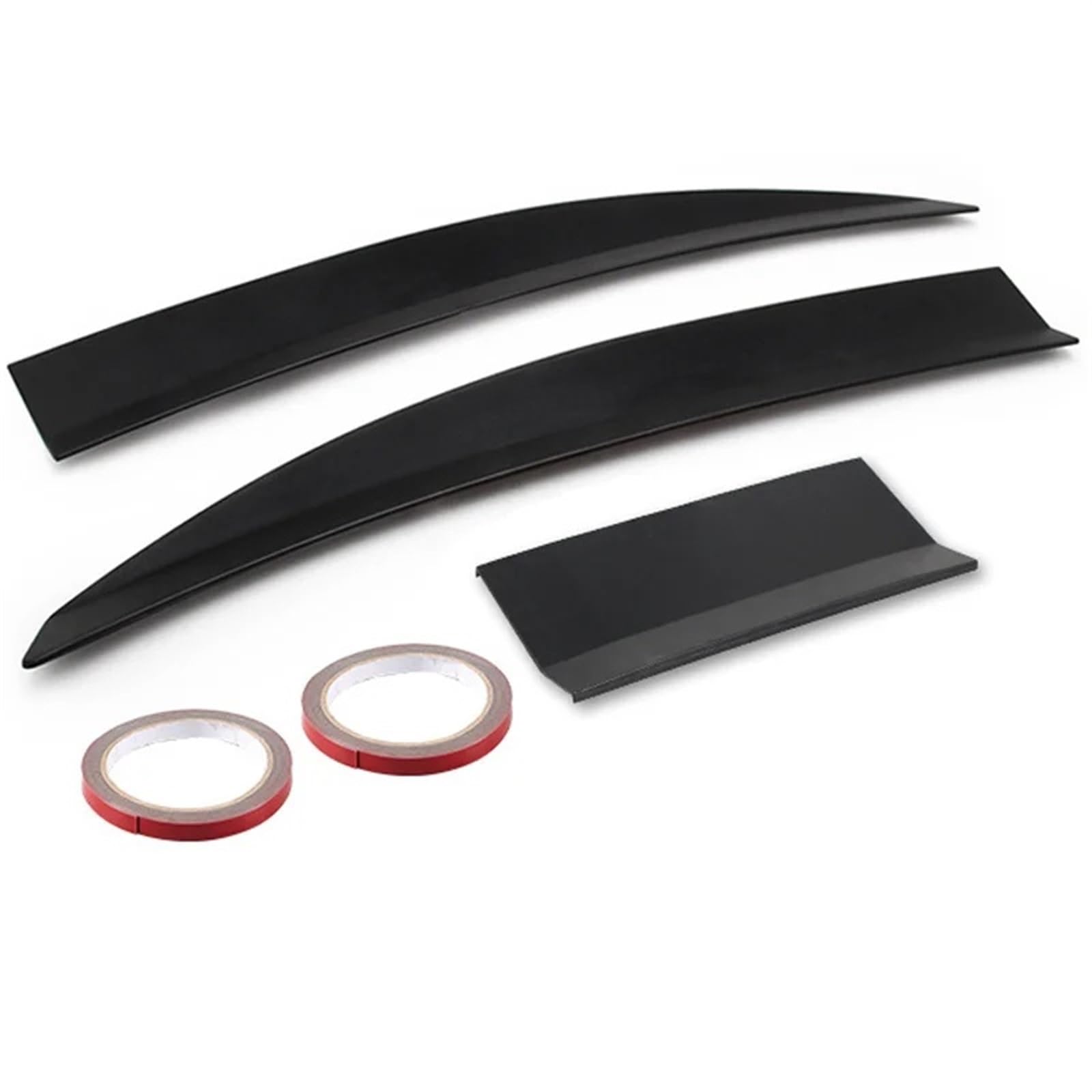 Heckspoiler 3 Stücke Auto ABS Limousine Dachspoiler Universal Verlängerung Tragflächenprofil Kofferraum Heckflügel Länge Verstellbar Autozubehör Tuning Auto Spoiler Flügel(Schwarz) von IUKMR