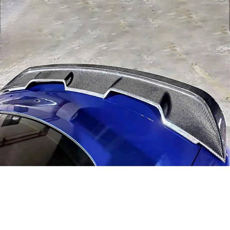 Heckspoiler Für Ford Für Mustang 2015-2021 Hinten Auto Spoiler Stamm Deckel Boot Flügel ABS Schwarz Carbon Außen Zubehör Teil Auto Spoiler Flügel(Carbon Fiber) von IUKMR