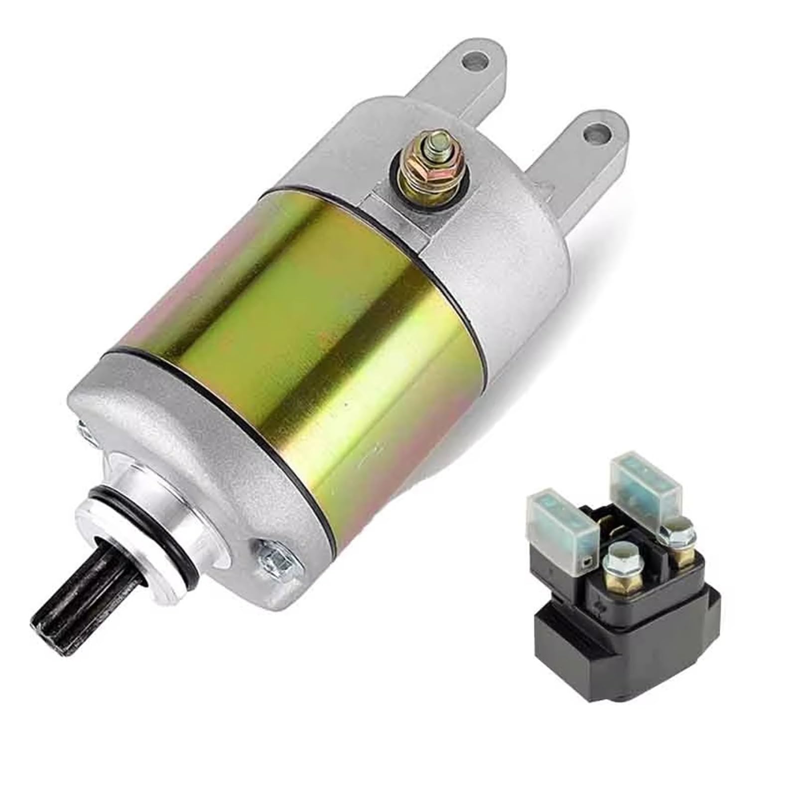 IUKMR Motorrad Starter Motor Für Linhai Für Bighorn 260 300 400 2x4 4x4 ATV UTV Für Big Für Daddy 260 ATV 4HC-81890-00 Motor Starter Motor Relais Elektro Anlasser von IUKMR