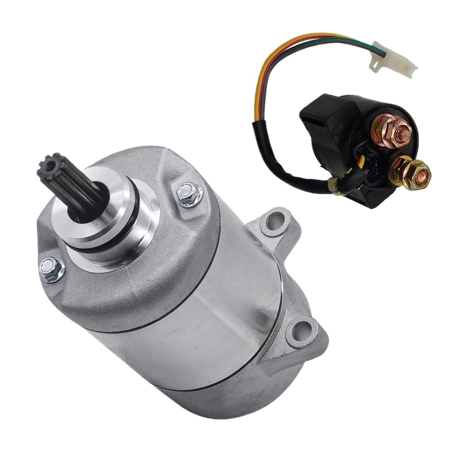 IUKMR Motorrad Starter Motor Für Sportrax Für TRX250X Für TRX250EX Für Recon 250 2009-2019 31200-HM8-A41 Mit Starter Relais 31200-HM8-003 Starter Motor Elektro Anlasser von IUKMR