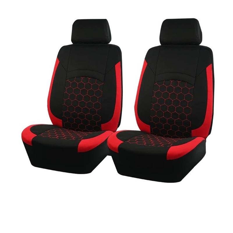 IUKMR Sitzbezüge Auto Autositzbezüge Passen Für Die Meisten Autos SUV LKW Van Autozubehör Innensitzbezüge Sitzbezüge Auto Set(Red 2 seat) von IUKMR