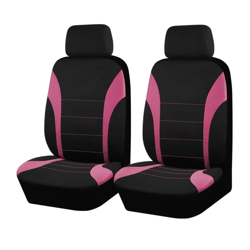 IUKMR Sitzbezüge Auto Autositzbezüge Universalgröße Passend Für Die Meisten Autos SUVs LKWs Lieferwagen Autositzbezüge Komplettes Set Sitzbezüge Auto Set(Pink 2 Seat) von IUKMR