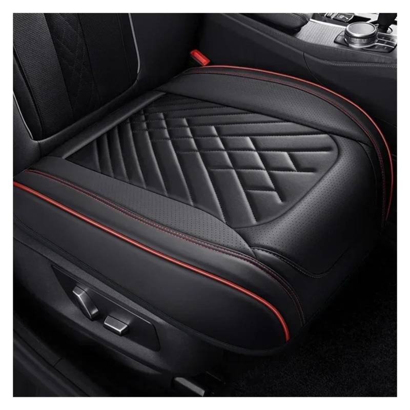 IUKMR Sitzbezüge Auto Für 1er E81 E82 E87 E88 F20 F21 F52 F40 Vollständiger Pu-Leder-Autositzbezug Sitzbezüge Auto Set(B-Black Red 1 Seat) von IUKMR