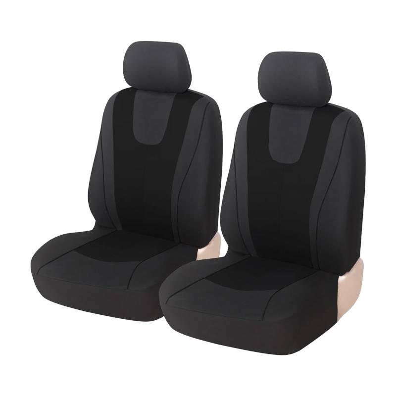 IUKMR Sitzbezüge Auto Für Dodge Für Avenger Für Caravan Für Charger Für Challenger Für Dart Für Durango Für Viper Autositzbezüge Sitzbezüge Auto Set(2Seats-Black) von IUKMR