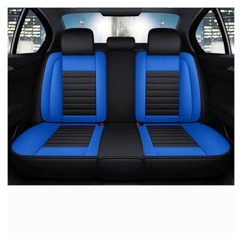 IUKMR Sitzbezüge Auto Für FIAT Für Grande Für Punto Für Albea 500x Für Bravo Universeller Autositzbezug Sitzbezüge Auto Set(Rear Seats-Blue) von IUKMR