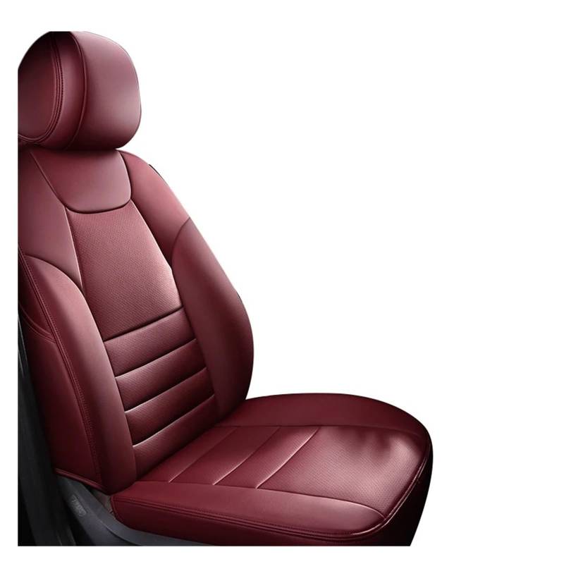 IUKMR Sitzbezüge Auto Für Fit Für Accord 7 8 9 Für CRV Für Civic Für Jazz Für City Für Odyssey Für Vezel Autositzbezug Auto-Innenausstattung Sitzbezüge Auto Set(1Piece-Wine Red) von IUKMR