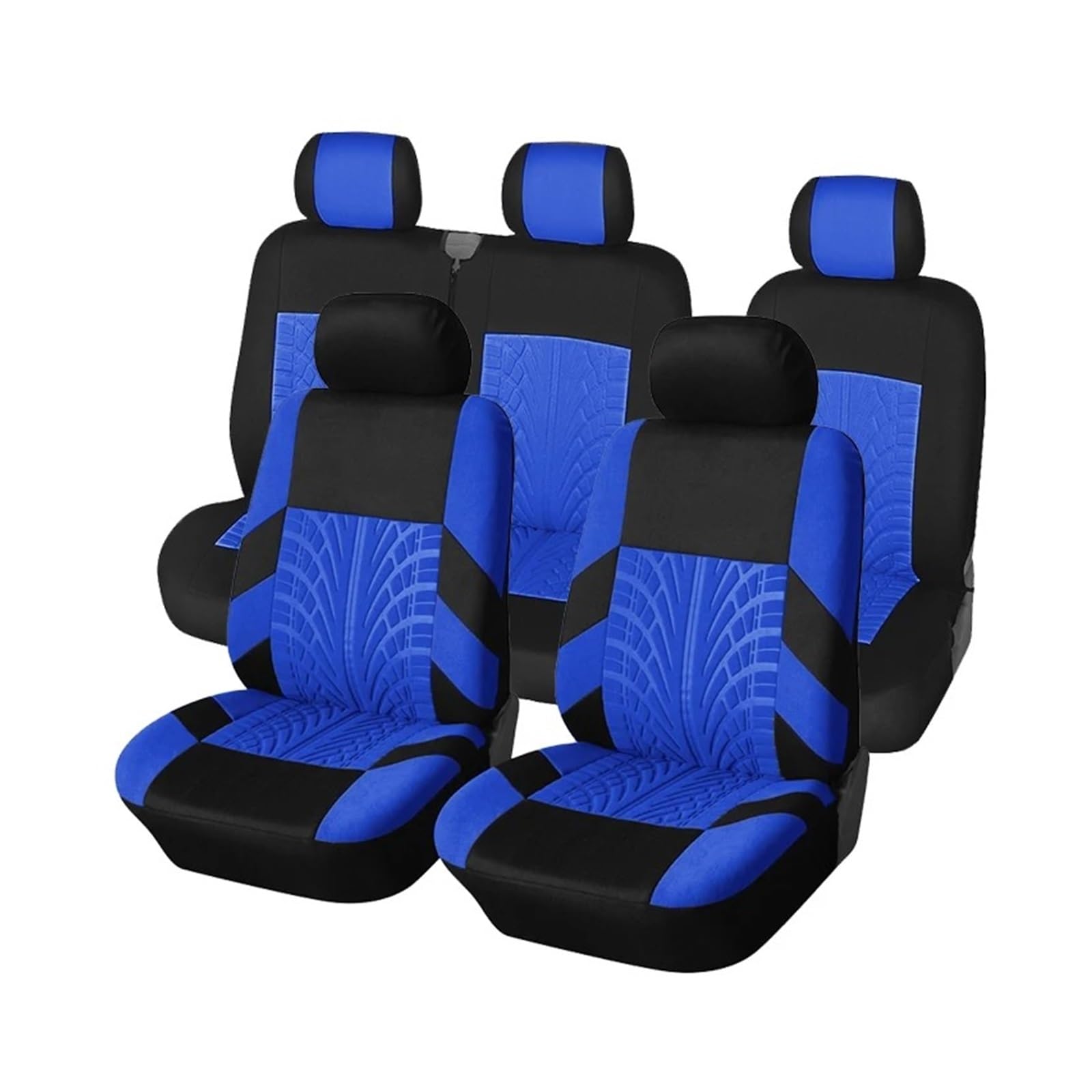 IUKMR Sitzbezüge Auto Für Focus III 2015 2016 2017 2018 2019 Autositzbezüge (Doppelsitze Vorne Und 2+1 Sitze) Sitzbezüge Auto Set(Blue-9Piece) von IUKMR